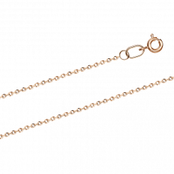 Gold chain, russian red gold 585, width approx. 1 mm