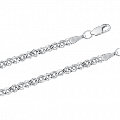 Цепочка из серебра 925 пробы, ширина ≈ 3,5 мм