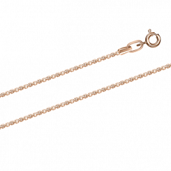 Classic chain, Russian red gold 585, braiding anchor, width approx. 1.25 mm, weight in 45 cm approx. 1.8 g.