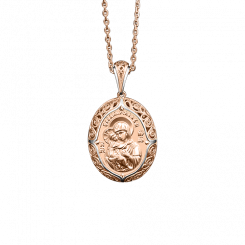 Pendant, russian red gold 585, height approx. 30 mm
