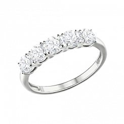 anziehnder Damenring, Silber 925, Zirkonia