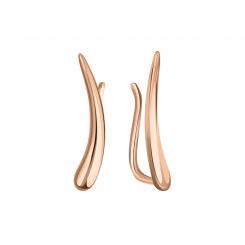 Earrings, russian red gold 585, height approx. 19 mm