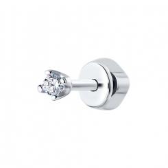 925 sterling silver stud earrings with cubic zirconia