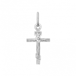 Attraktiver Anhänger Kreuz, Silber 925, mit Gravur, Höhe ca. 21 mm