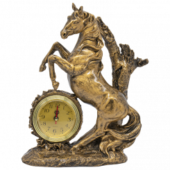 Uhr Pferd aus Harz, 30 cm