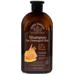 Herbal Traditions Haarshampoo mit Roggen und Honig für geschädigtes Haar, 500ml