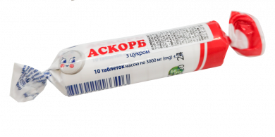 Аскорбинка-КВ таблетки по 25 мг, 10 шт