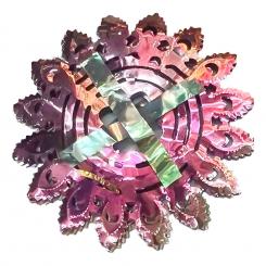 Гирлянда из фольги, разноцветная глянцевая (набор из 12 штук, Ø 24 см, 200 см)