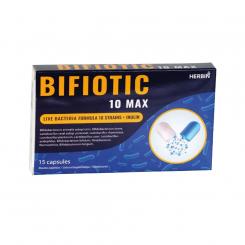 HERBIN food supplement Bifiotic 10 MAX good bacteria, 15 capsules