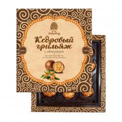 Сибирский кедр Грильяж из кедрового ореха с облепихой 120 г