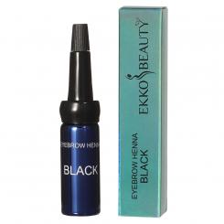 EkkoBeauty Henna für Augenbrauen BLACK, 5 g