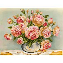 FREYA Set: Diamond Painting "Roses" Diamond Embroidery - Technique (40 x 30 cm)