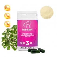 Nahrungsergänzungsmittel Weihrauch + Vitamine Plus, 60 Kapseln