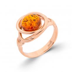 Ladies' ring in gold-plated 925 silver with