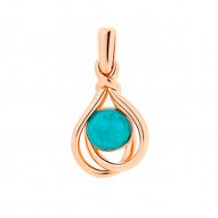 Pendant in gold-plated 925 silver with