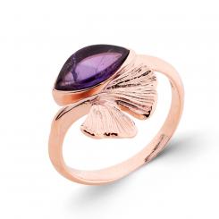 Ladies' ring in 925 silver with amethyst