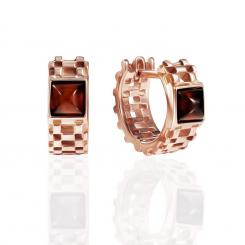 Elegante Ohrringe aus 925 Silber mit Bernstein