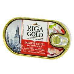 Riga Gold Филе сардины в томатном соусе, 190г 70447644 Sardinenfilet Riga Gold Riga Gold Филе сардины в томатном соусе, 190г