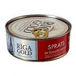 Riga Gold Шпроты в томатном соусе, 240 г