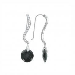 Earrings 925 silver with cubic zirconia
