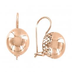 585 rose gold earrings without stones