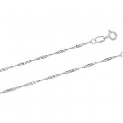 Sokolov Singapore necklace made of 925 silver, width approx. 2 mm