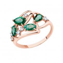 Ladies' ring in rose gold 585 with agate | Kaufbei Jewelry