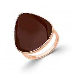 Sokolov gold-plated ladies' ring in 925 silver with enamel