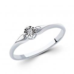 Sokolov ladies' ring in 925 silver with diamond