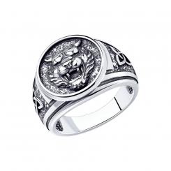 Sokolov men's ring 925 silver lion
