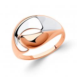 Sokolov Кольцо из позолоченного серебра 925 пробы с родированием