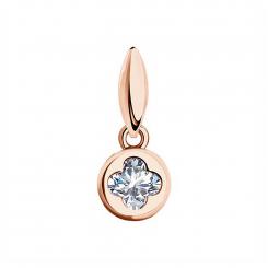 Sokolov pendant in 925 silver gold plated with cubic zirconia
