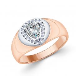 Sokolov Кольцо из позолоченного серебра 925 пробы с фианитами