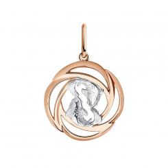 Diamant Подвеска "Знак зодиака Рыбы" из позолоченного серебра 925 пробы