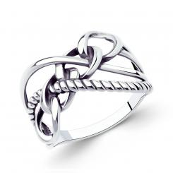 Кольцо из чернёного серебра 925 пробы 