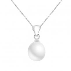 925 silver necklace with pearl pendant
