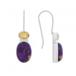 925 silver earrings in color variations
