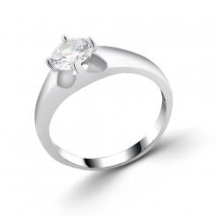 Ladies' ring in 925 silver with zirconia