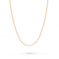 Цепочка змейка из розового золота 585 пробы