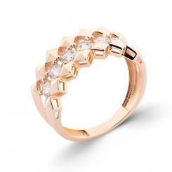 Ladies' ring in 585 rose gold
