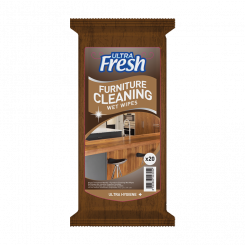 Ultra Fresh cleaning wipes for furniture and wooden surfaces, 20 sheets