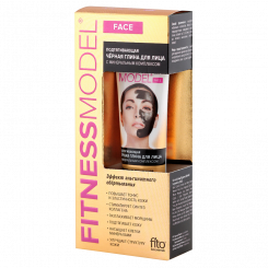 Fito Cosmetics Фитнес-модель маска для лица на основе черной глины, 45 мл