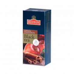 Riston Черный чай с яблоком и корицей (25 пакетиков по 2 г)