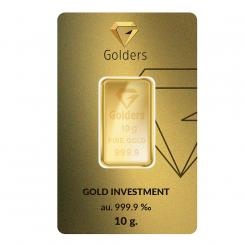 Golders fine gold investment gold 999.9 - 10 gram gold bars