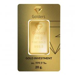 Golders Инвестиционное золото 999.9 пробы - слиток весом 20 грамм