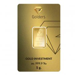 Golders fine gold investment gold 999.9 - 5 gram gold bar
