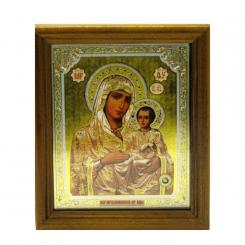 Icon "Ierusalimskaya" wooden frame, double embossing, 11 x 13 cm