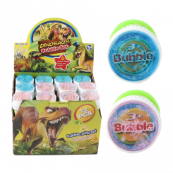 Мыльные пузыри Dino 55 мл 3 цвета в ассортименте, 12 штук в дисплее