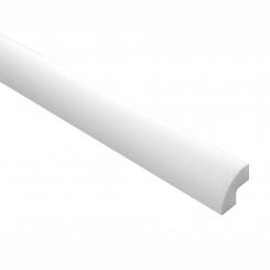 Экономичные упаковки белых E-плинтусов Marbet различных размеров и форм, длина: 200 см, допуск: +/- 2 мм, материал: экструдированный полистирол / EPS, цвет: белый, плотность: около 50 кг/м³". Stuckleisten E 1 1 Marbet Design Плинтус потолочный E-1 белый 22x22 мм