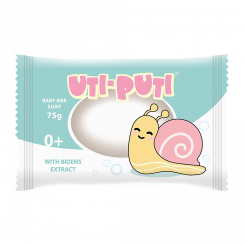 Uti-Puti baby soap snail, with follow-up extract, 75 g